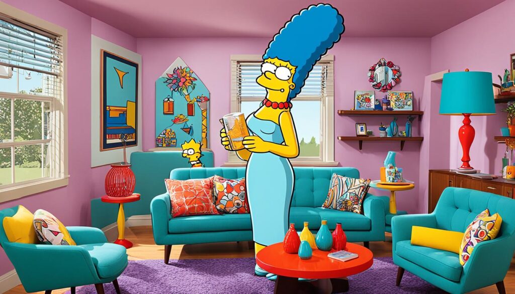 Marge Simpson estilo de decoración