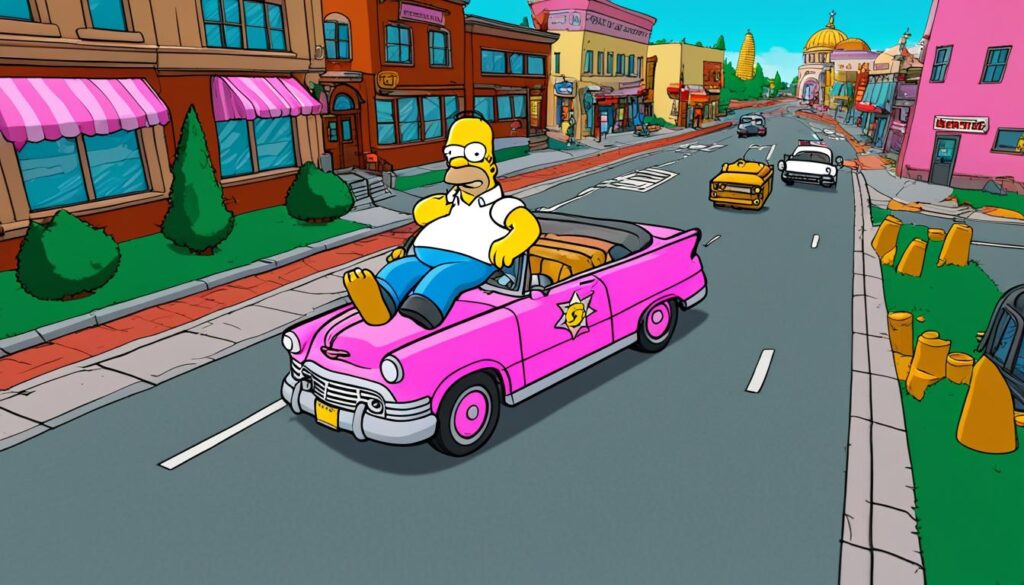 The Simpsons: Hit & Run aventura en Springfield.
