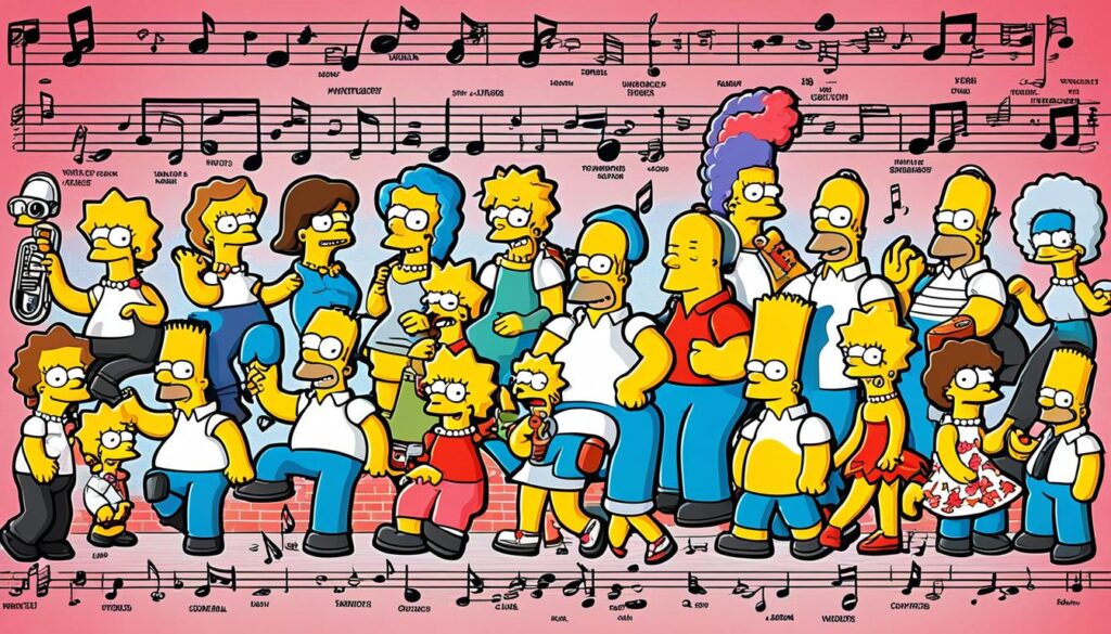 evolución musical, historia de la música, décadas en Los Simpson