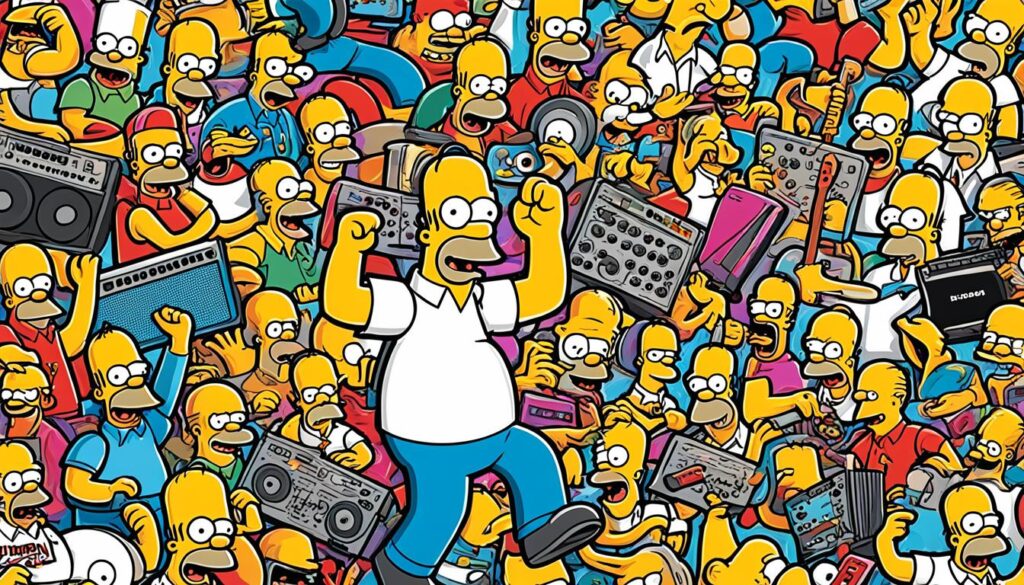 música y cultura pop de Homer Simpson