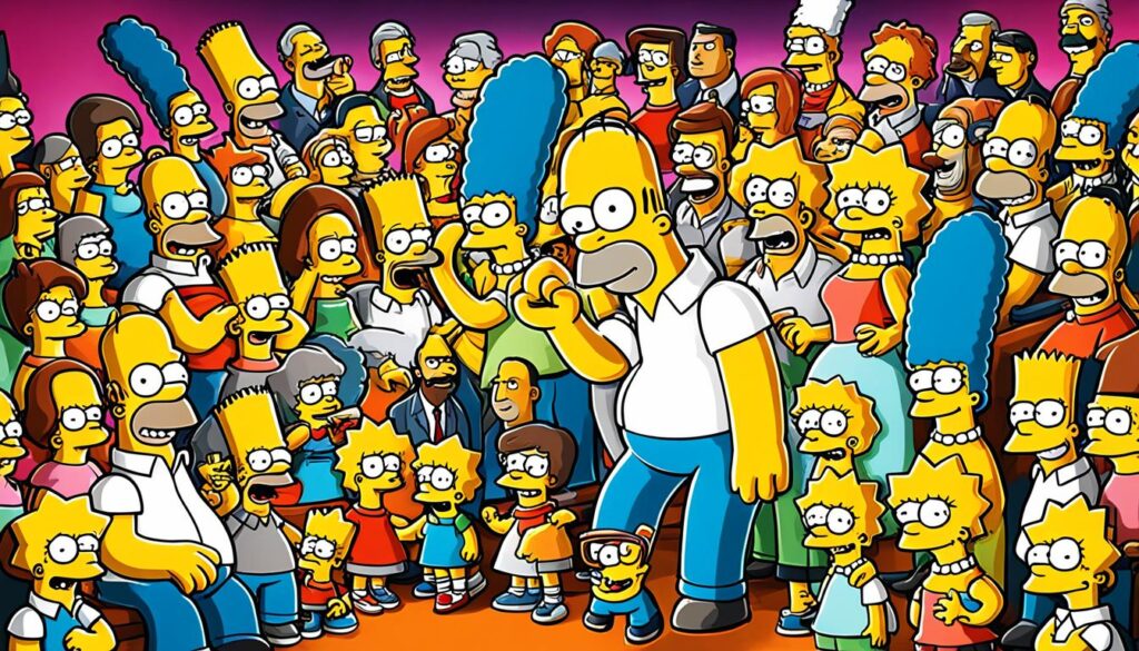 relación con celebridades en Los Simpson