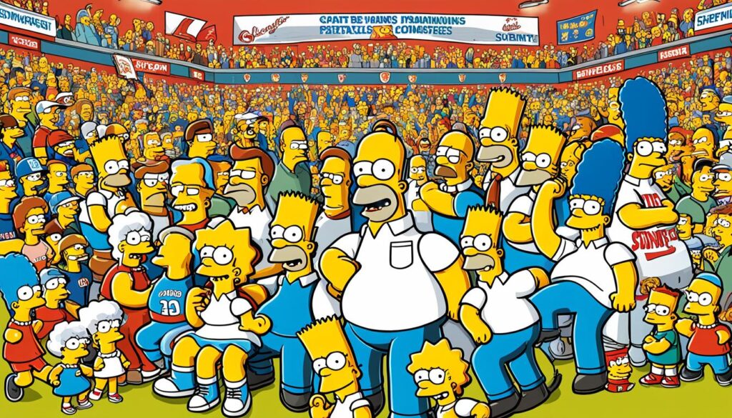 sátira social en Los Simpson relacionada con el deporte